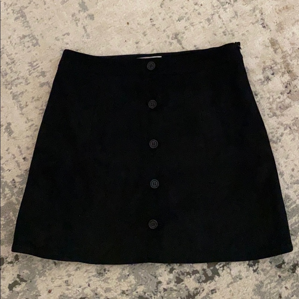 Black Leather Skirt by Sage the Label